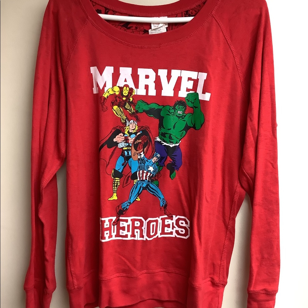 Marvel Comics REVERSIBLE graphic sweatshirt
